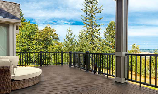TimberTech Dark Cocoa Prime Collection Composite Decking Beauty 1